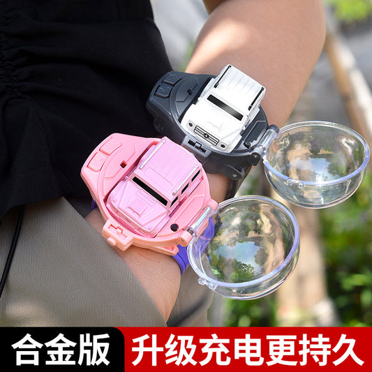 Douyin same style Internet celebrity toy watch remote control car charging children's mini racing car boys and girls car delivery