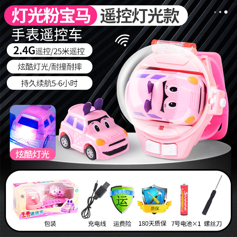 Douyin net red watch remote control car charging mini car alloy racing children boys and girls toy gifts