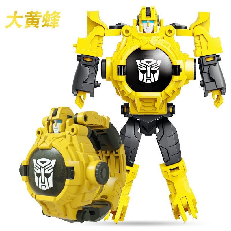 Ultraman Spiderman Children's Projection Watch Cartoon Transformation Robot Kindergarten Gift Boys and Girls Electronic Watch