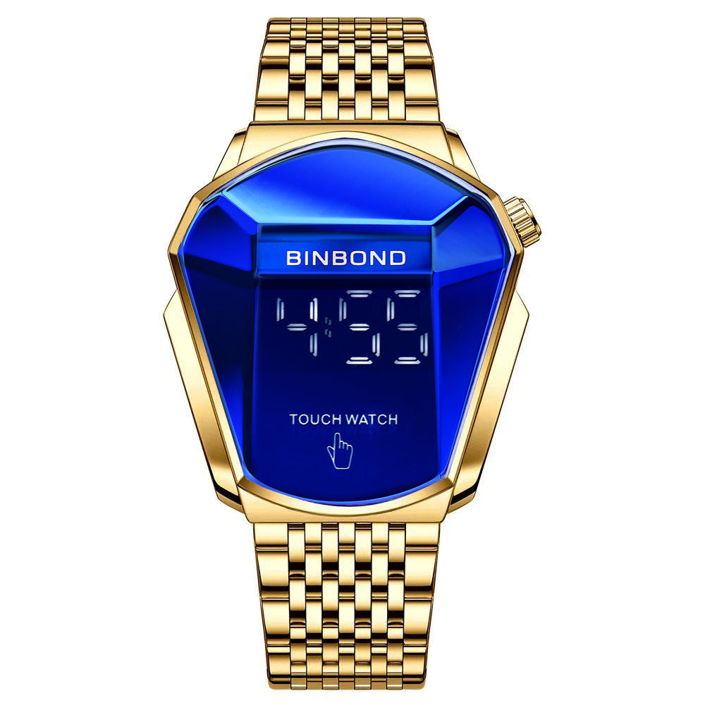 Fashion personality men's watch trend large market watch style motorcycle concept watch men's domineering black technology watch