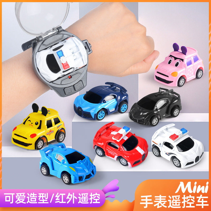 Douyin same style Internet celebrity toy watch remote control car charging children's mini racing car boys and girls car delivery