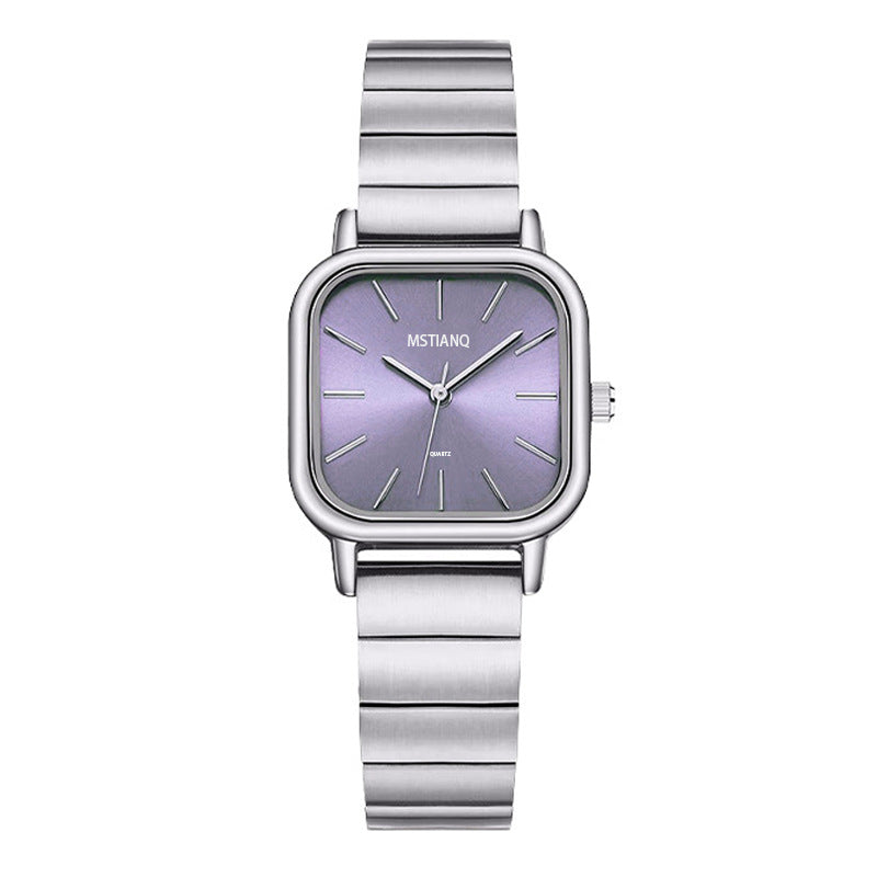 ins niche design women's fashion versatile watch female Korean version simple temperament student steel belt examination quartz watch