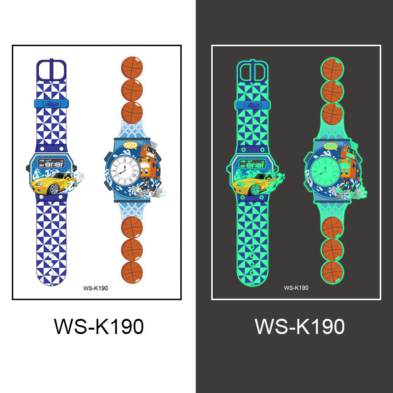 New cross-border waterproof children's luminous watch tattoo stickers boys and girls luminous watch tattoo stickers wholesale