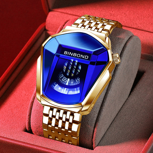 Fashion personality men's watch trend large market watch style motorcycle concept watch men's domineering black technology watch