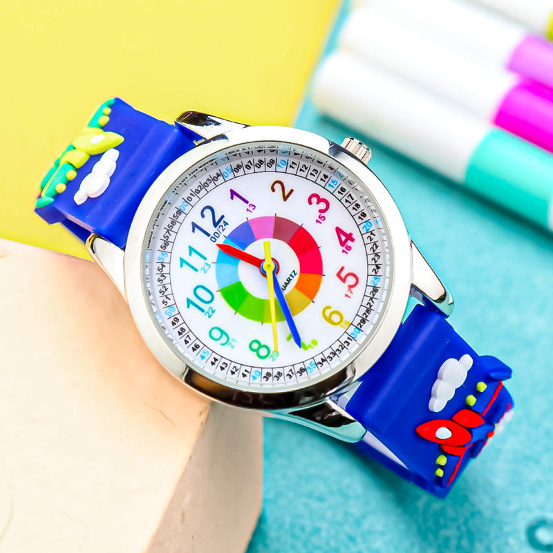 New Boys 3D Waterproof Camouflage 24 Hour Watch Boys Girls Military Fans Quartz Electronic Watch Factory Spot Wholesale