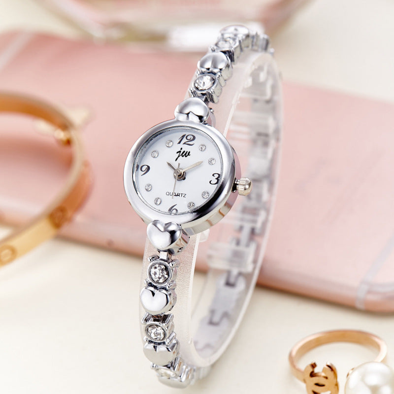 Fashion brand Korean style bracelet watch for women steel band thin strap student ladies electronic quartz fashion watch