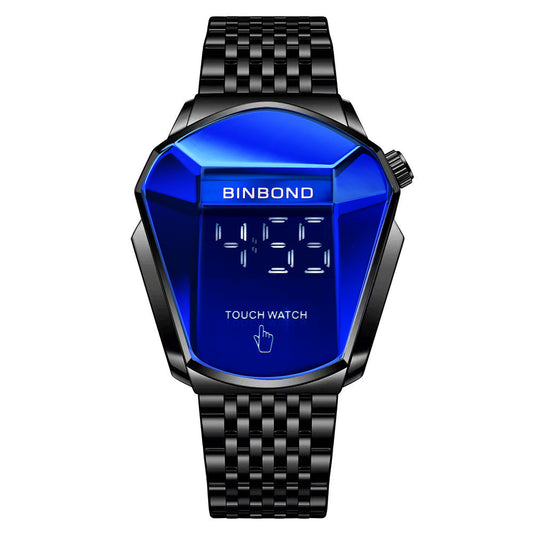 Cross-border shrimp skin men's watch trend shopee watch style locomotive concept watch men's live black technology watch