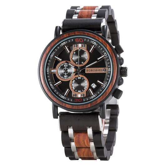 BOBO BIRD multifunctional wooden watch, factory direct sales, foreign trade hot-selling