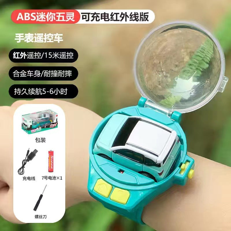 Douyin net red watch remote control car charging mini car alloy racing children boys and girls toy gifts