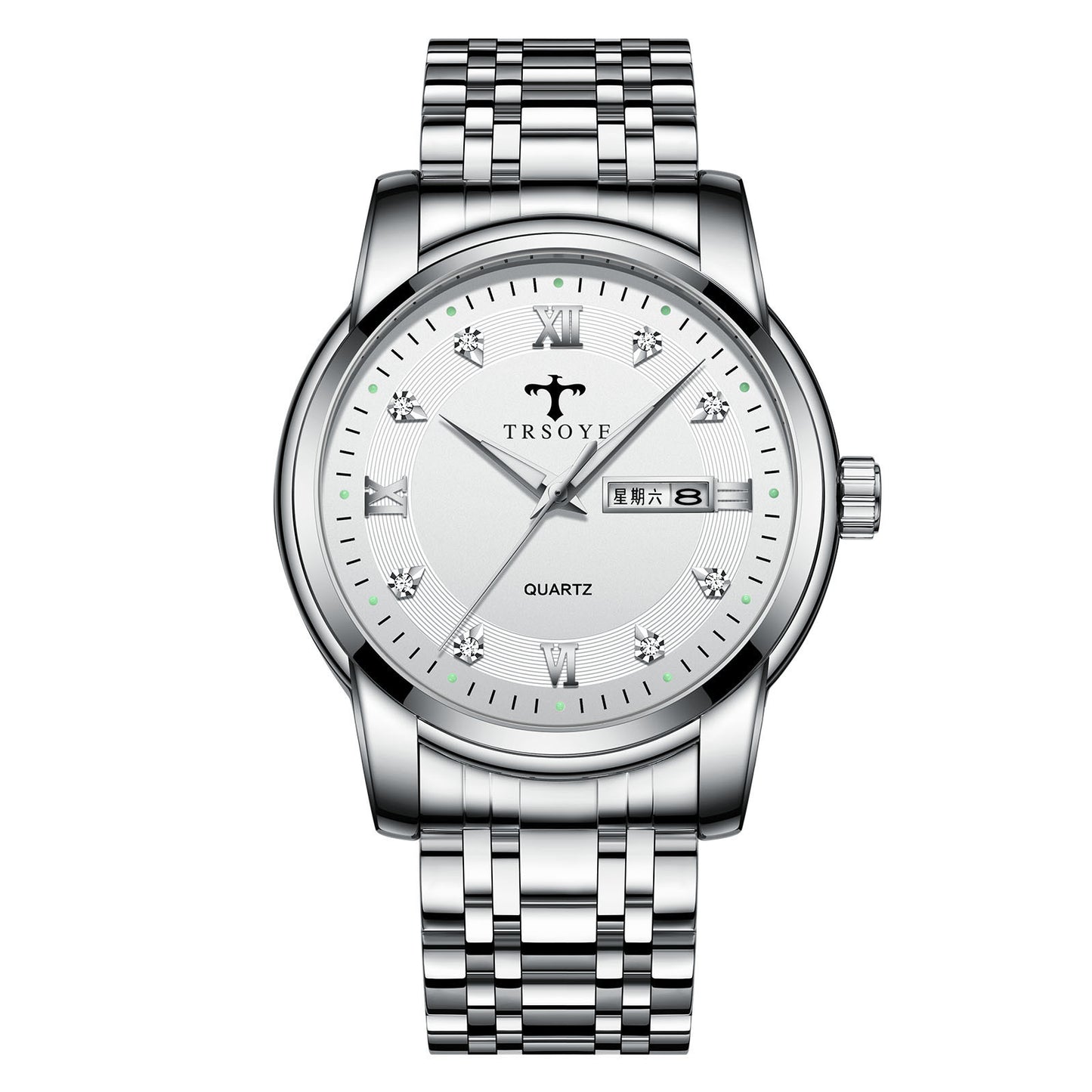 Casual Fashion Watch Calendar Luminous Waterproof Men's Quartz Watch