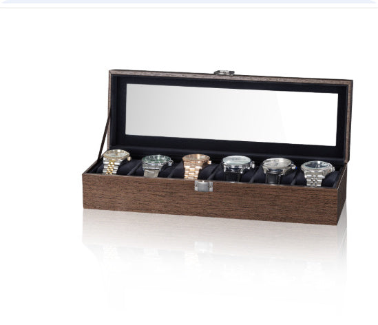 Wooden storage box for jewelry watch bracelet