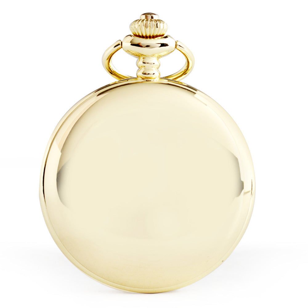 Vintage Clamshell Two-faced Quartz Pocket Watch