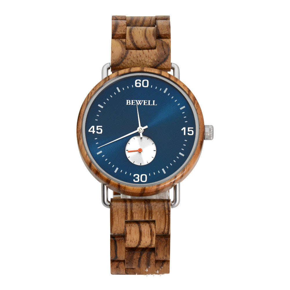 Men's Wooden Watch Steel Back Cover Steel Liner
