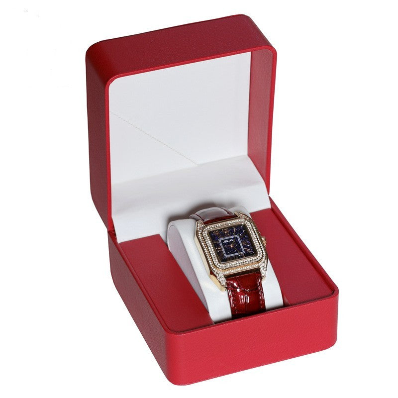 Watch Box Jewelry Storage Flip PU