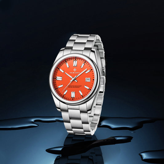 Men Watch Waterproof Stainless Steel Watch For Men Analog Chronograph Fashion Watch, Easy Read Men Dress Watch Luminous Watch Elegant Gift 