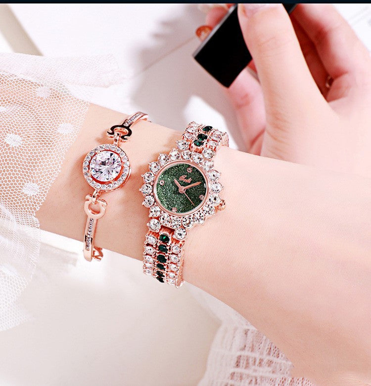 Fashion Personality New Green Ladies Watch