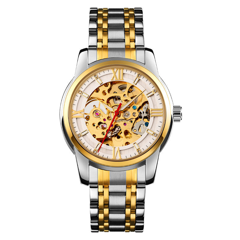 Fashion Temperament Automatic Mechanical Men's Leather Business Watch