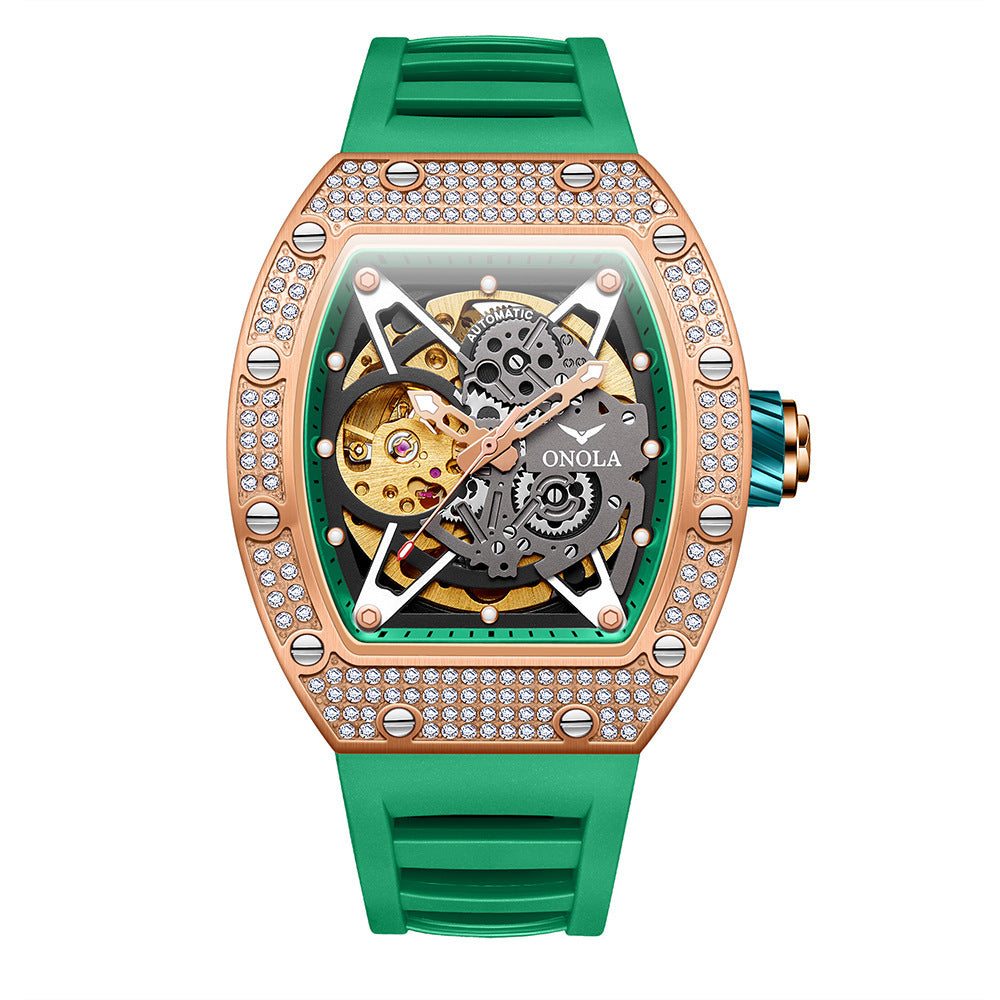 Fully-jeweled Automatic Mechanical Watch Men
