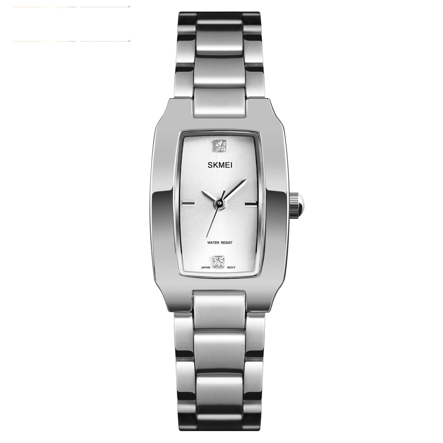 Simple Ladies Diamond-studded British Watch Gold Steel Belt