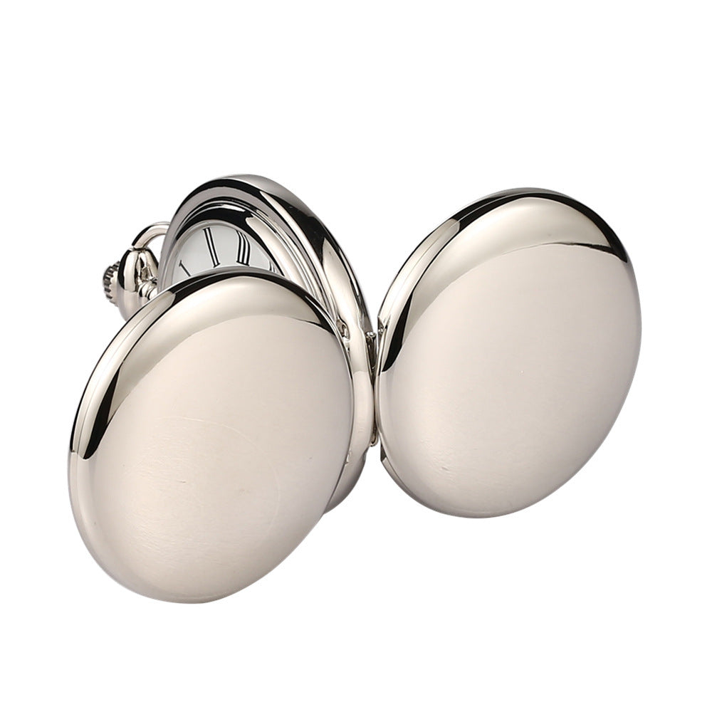 Double-open Two-sided Light Vintage Flip Mechanical Pocket Watch