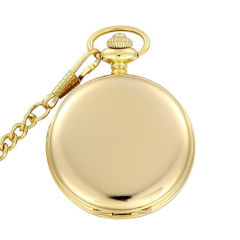 Glossy Pocket Vintage Quartz Flip Pocket Watch