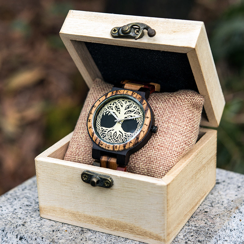 Creative Men's Wooden Quartz Watch