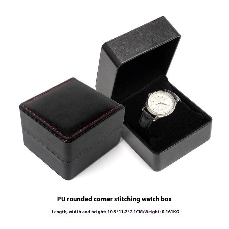 Premium Black Watch Box PU