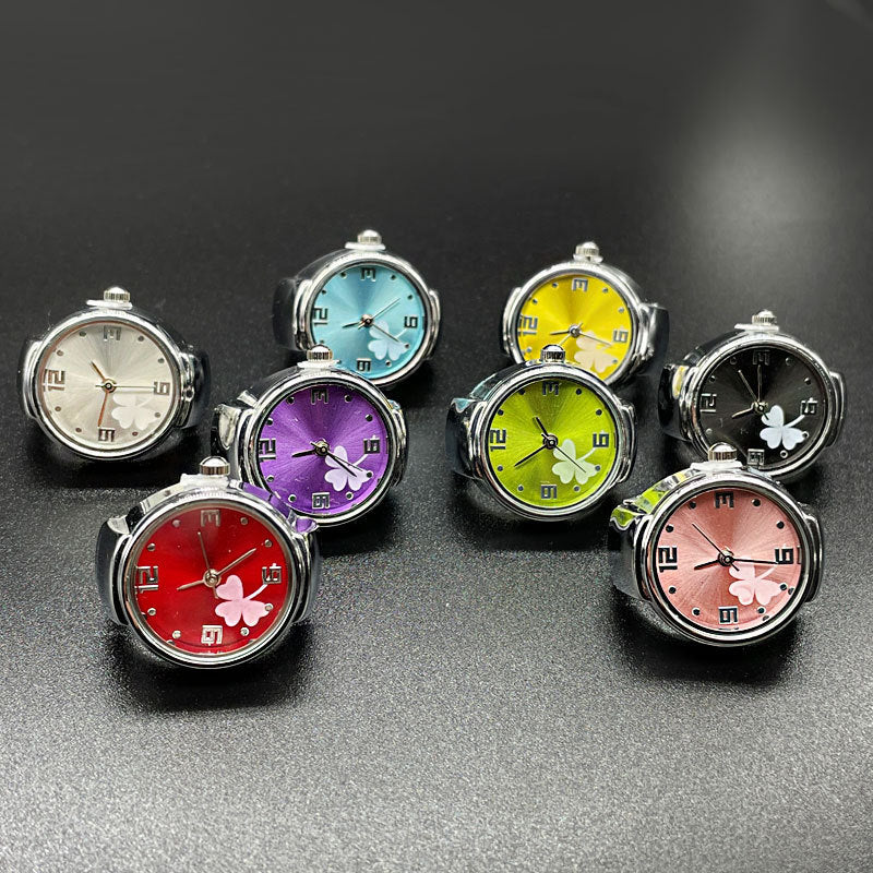 Simple All-match Fashion Men And Women Couple Alloy Shell Ring Watch