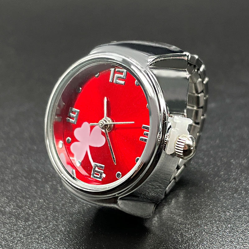 Simple All-match Fashion Men And Women Couple Alloy Shell Ring Watch