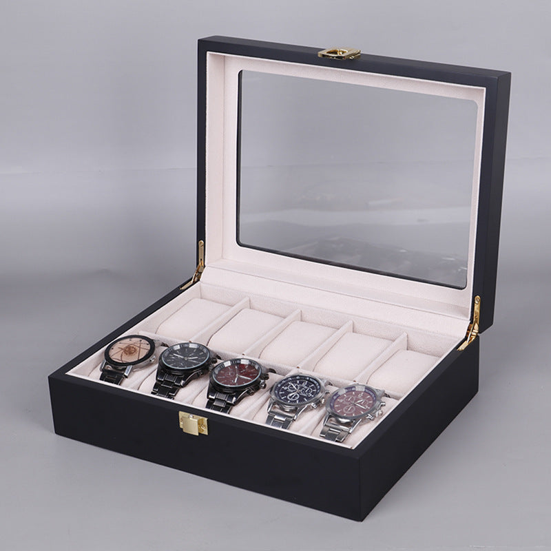 Baking Paint Watch Varnish Watch Storage Display Wooden Box