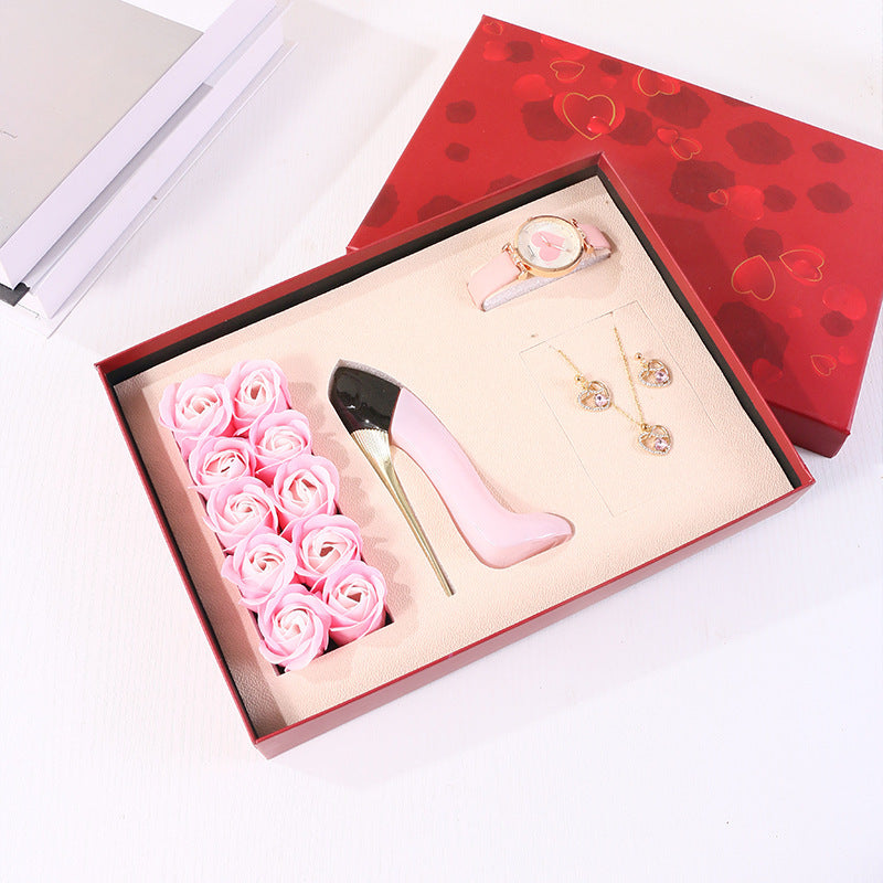 Watch Suit Perfume Watch Ear Studs