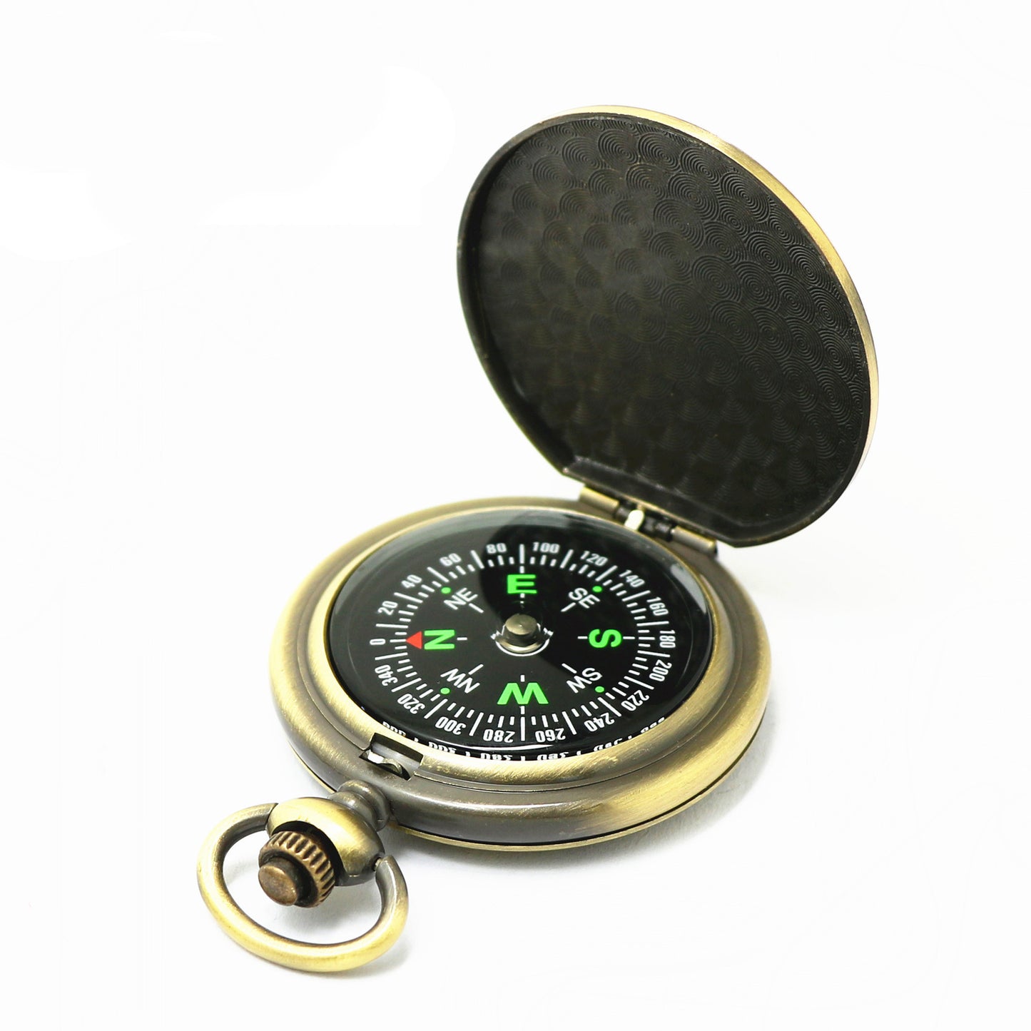 Outdoor Vintage Zinc Alloy Flip Cover Pocket Watch Compass