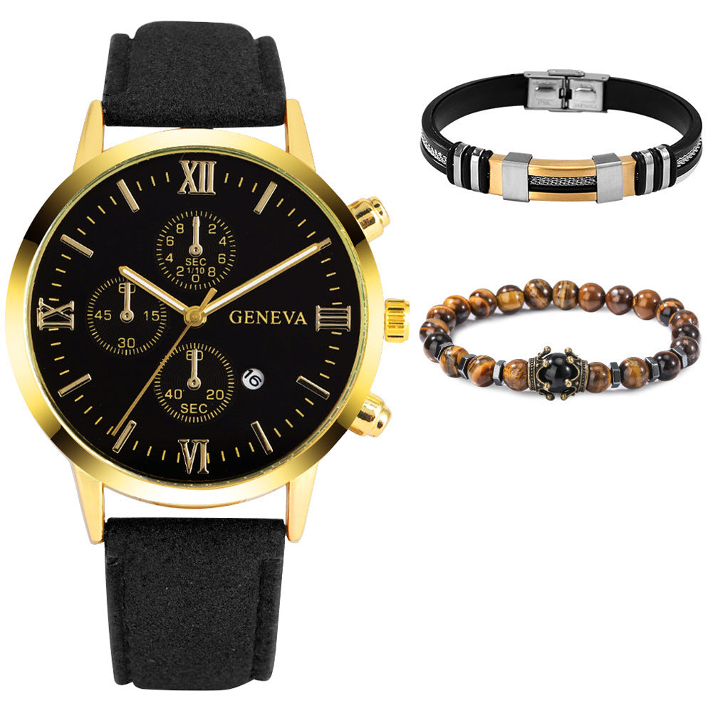 Fashion Casual Men's Watch Bracelet Set