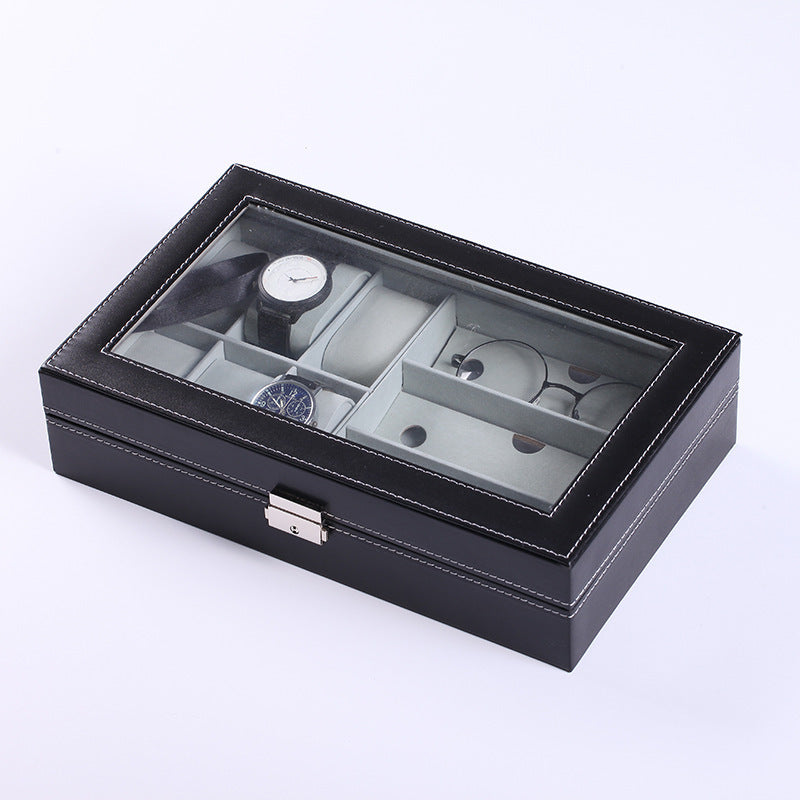 6-bit Watch Box 3-bit Glasses Window Watch Glasses Case
