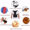 Adjustable Posture Corrector Low Back Support Shoulder Brace Belt For - immagine 14