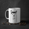 Cute dog Husky mug, white, 325 ml / 11 oz Coffee mug, tea mug for - immagine 6