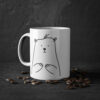 Cute Bear funny mug, white, 325 ml / 11 oz Coffee mug, tea mug for - immagine 6