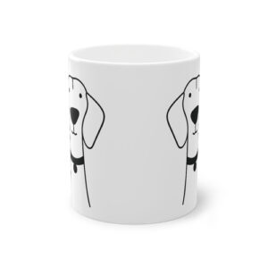 Cute dog Vizsla mug, white, 325 ml / 11 oz Coffee mug, tea mug for