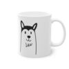 Cute dog Husky mug, white, 325 ml / 11 oz Coffee mug, tea mug for - immagine 2
