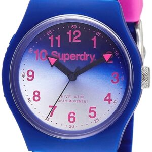 Superdry SYG198UU 38 mm Blue Analog Dial Watch for Women