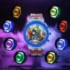 Flash Light Spiderman Kids Watches For Boys Cartoon Hello Kitty Mickey - immagine 3