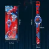 Flash Light Spiderman Kids Watches For Boys Cartoon Hello Kitty Mickey - immagine 2