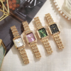 Luxury Women Watches Fashion Rectangle Ladies Steel Band Quartz Watch - immagine 2