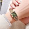Luxury Women Watches Fashion Rectangle Ladies Steel Band Quartz Watch - immagine 3