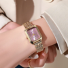 Luxury Women Watches Fashion Rectangle Ladies Steel Band Quartz Watch - immagine 4