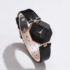 5PCS/Set Women's Watch Fashion Leather Band Analog Quartz Watches - immagine 4
