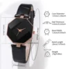 5PCS/Set Women's Watch Fashion Leather Band Analog Quartz Watches - immagine 5