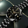 Fashion Men Stainless Steel Watch Luxury Calendar Quartz Wrist Watch - immagine 2