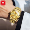 OLEVS Quartz Watch for Men Luxury Diamonds Gold Watch Waterproof - immagine 6