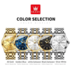 OLEVS Quartz Watch for Men Luxury Diamonds Gold Watch Waterproof - immagine 4